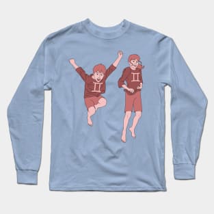 Gemini (Baby Pink) Long Sleeve T-Shirt